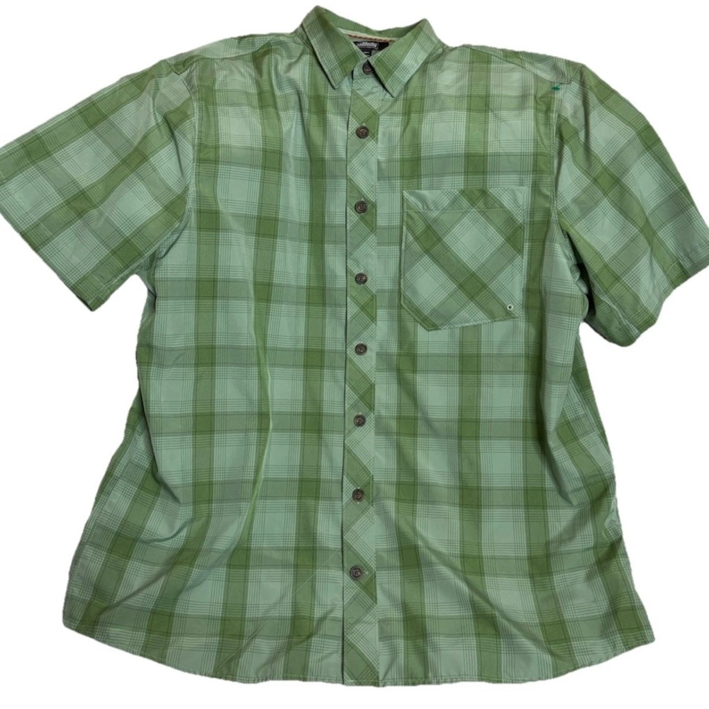 Alaskan Hardgear Shirt Mens XLT Plaid Duluth Trading Vented Fishing Button Down